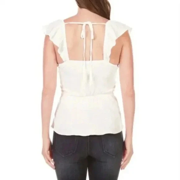 Moa Moa Ruffle Button Down Blouse - Picture 7 of 7